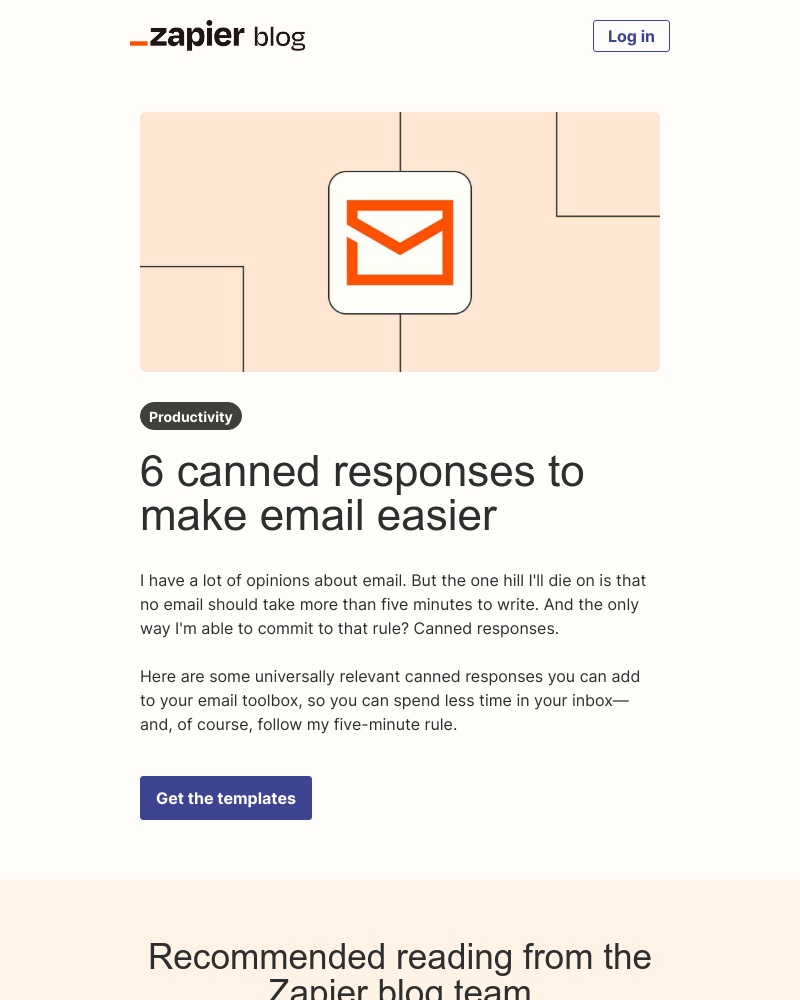 Zapier - 6 canned responses to make email easier