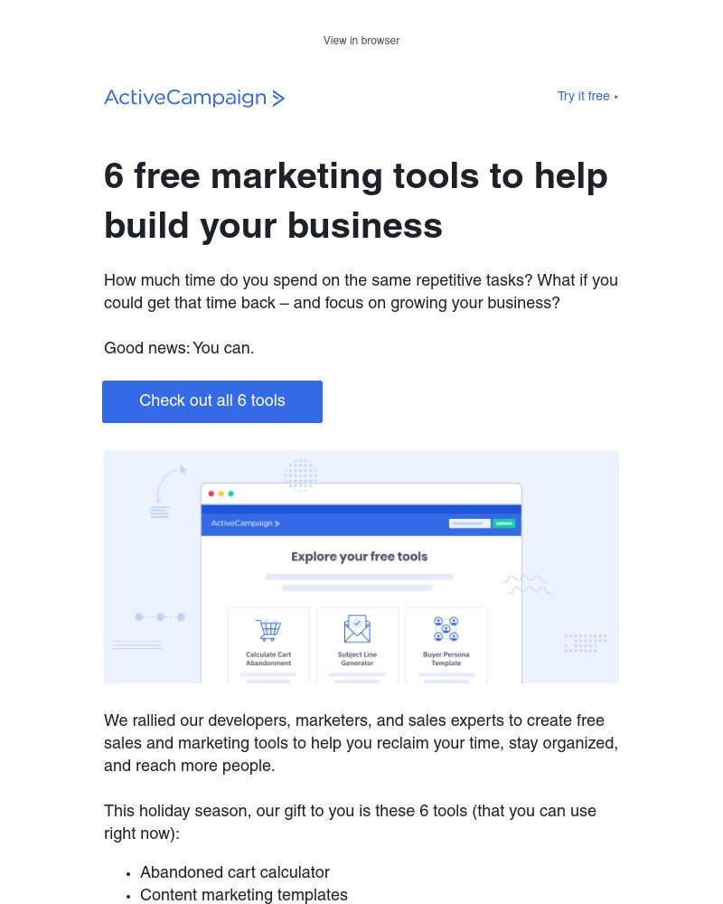  - 6 Free Marketing Tools for Your Business