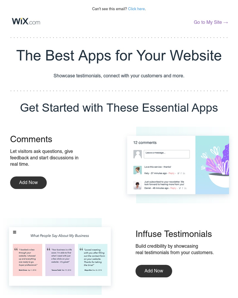 Wix - 6 must-have apps for your website