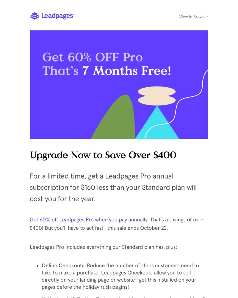 Onboarding on Leadpages video screenshot