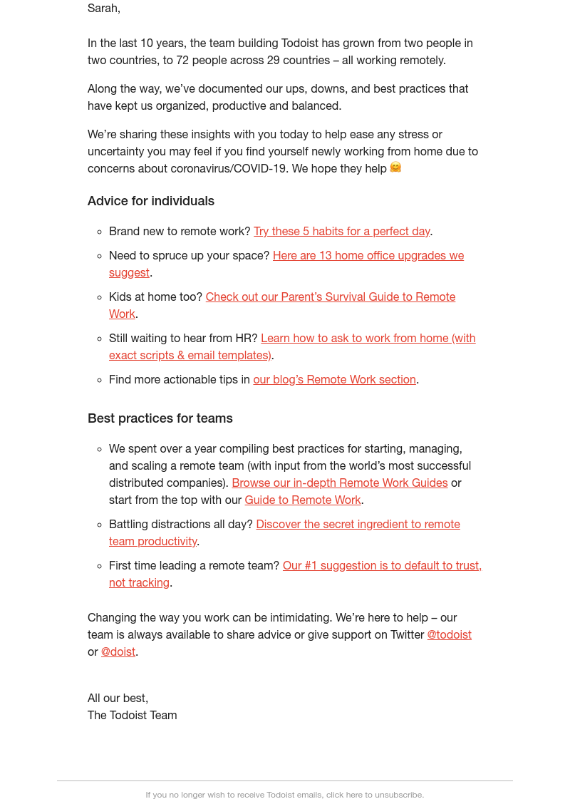 Todoist - 🏡 How to stay productive (and sane) when working from home