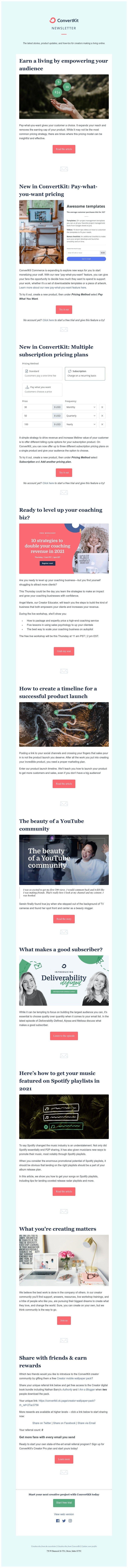 ConvertKit - Empower your audience with Pay-what-you-want pricing