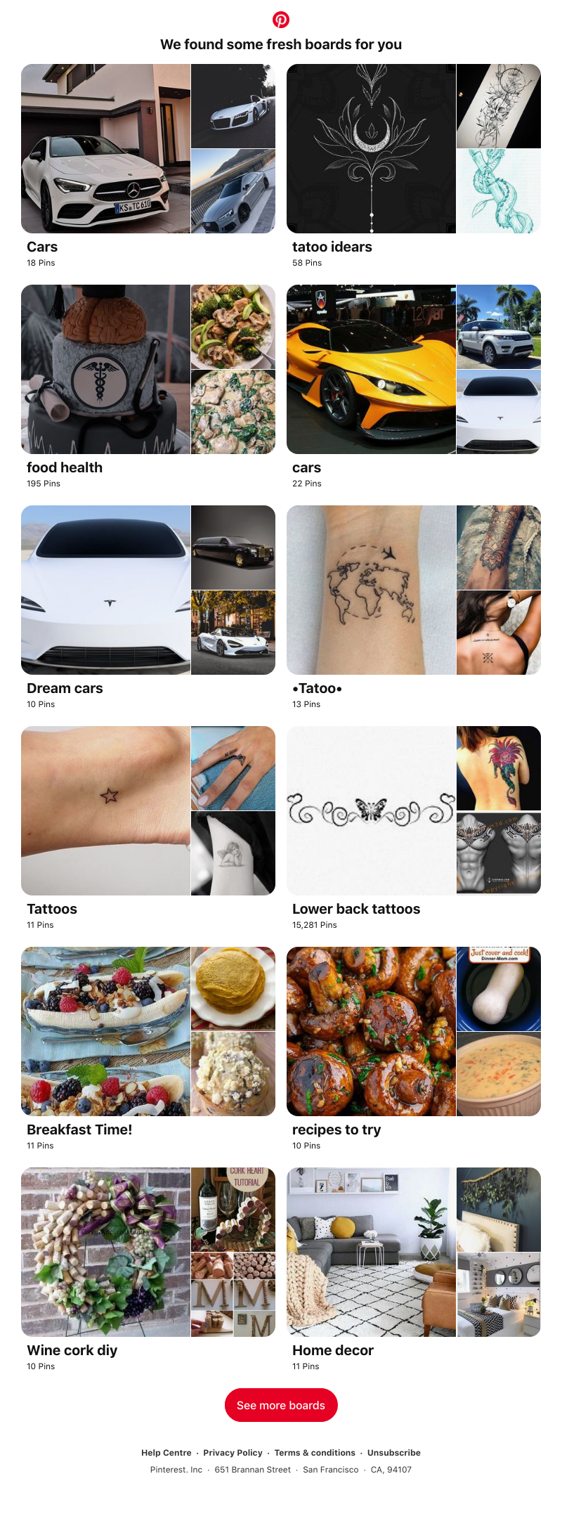 Pinterest - Cars, tatoo idears and 12 other boards like yours
