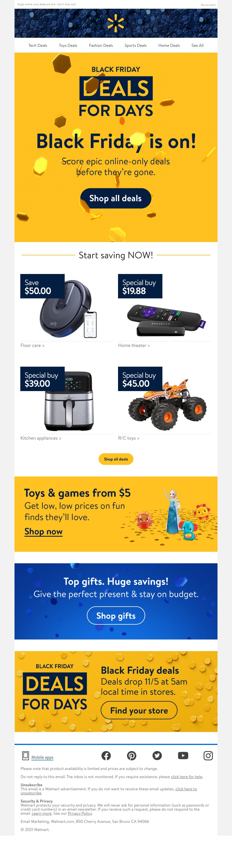 Walmart - ⚫ Black Friday STARTS NOW! ⚫
