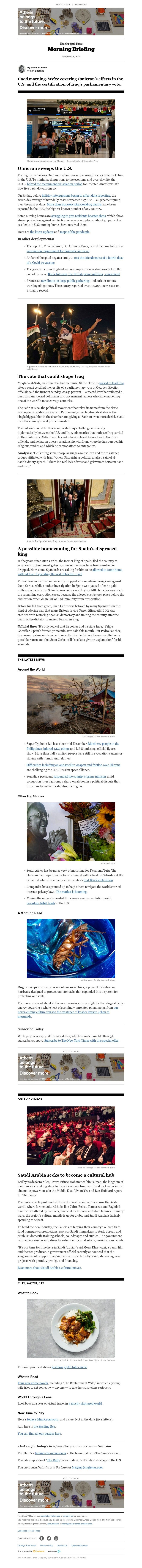 The New York Times - Your Tuesday Briefing