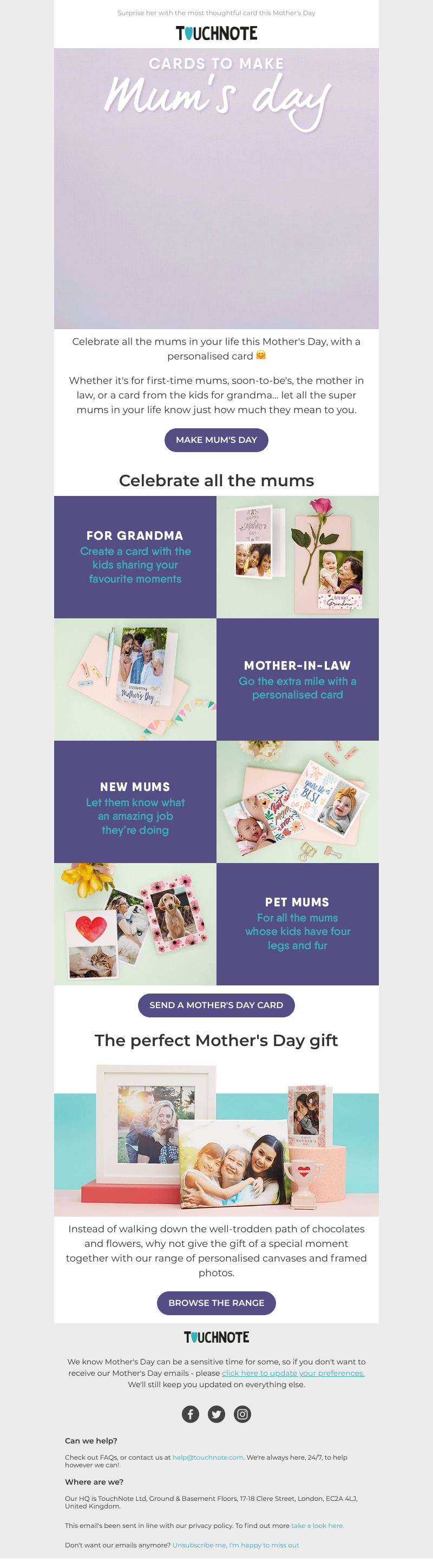 TouchNote - Make Mum's day 🤗
