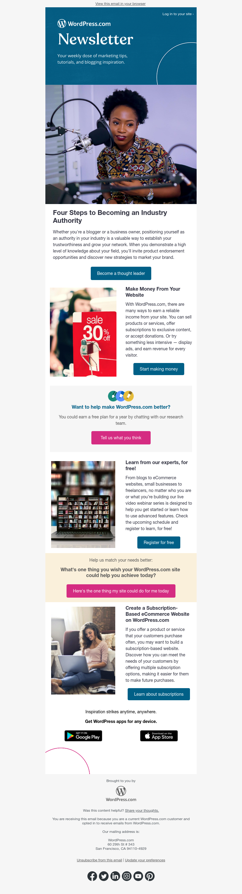 WordPress - Establish yourself as an industry authority