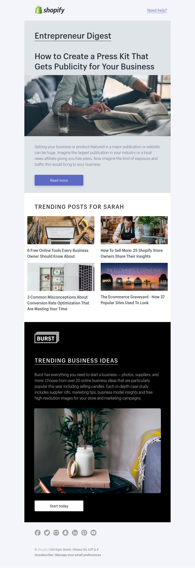 Shopify - How to create a press kit that gets publicity for your business