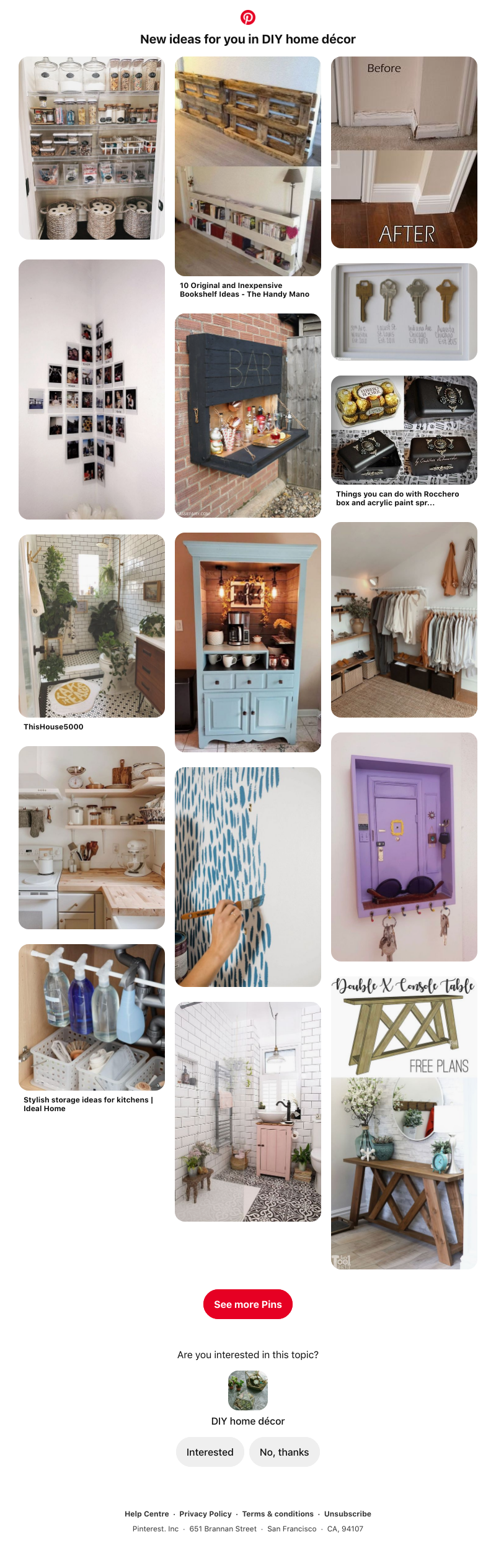 Pinterest - 🛠 16 DIY home décor Pins to check out