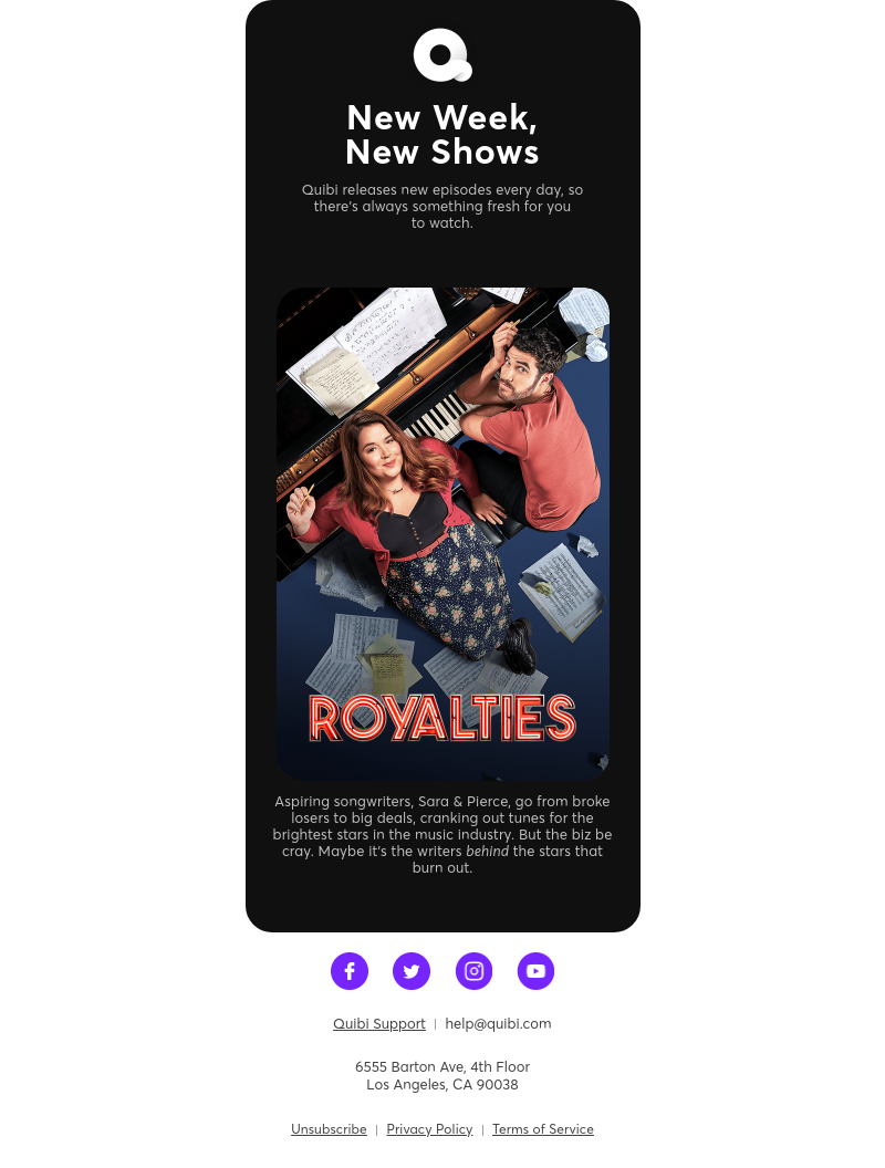 Quibi - New on Quibi This Week: Royalties