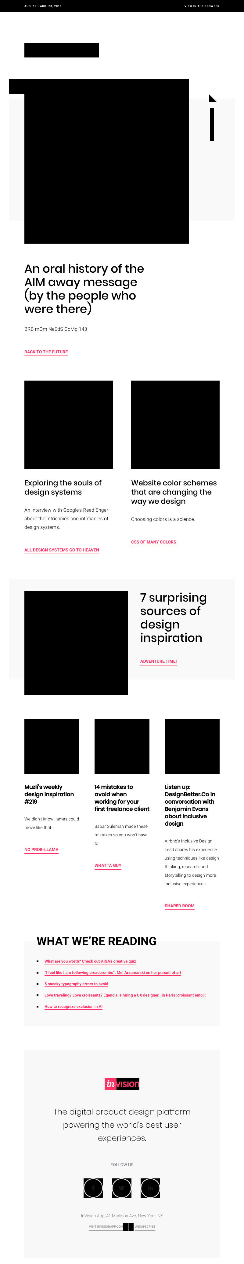 InVision - only 2000s kids know