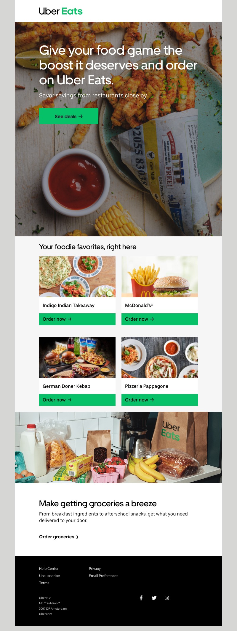 Uber Eats - Enjoy savings on your cravings.