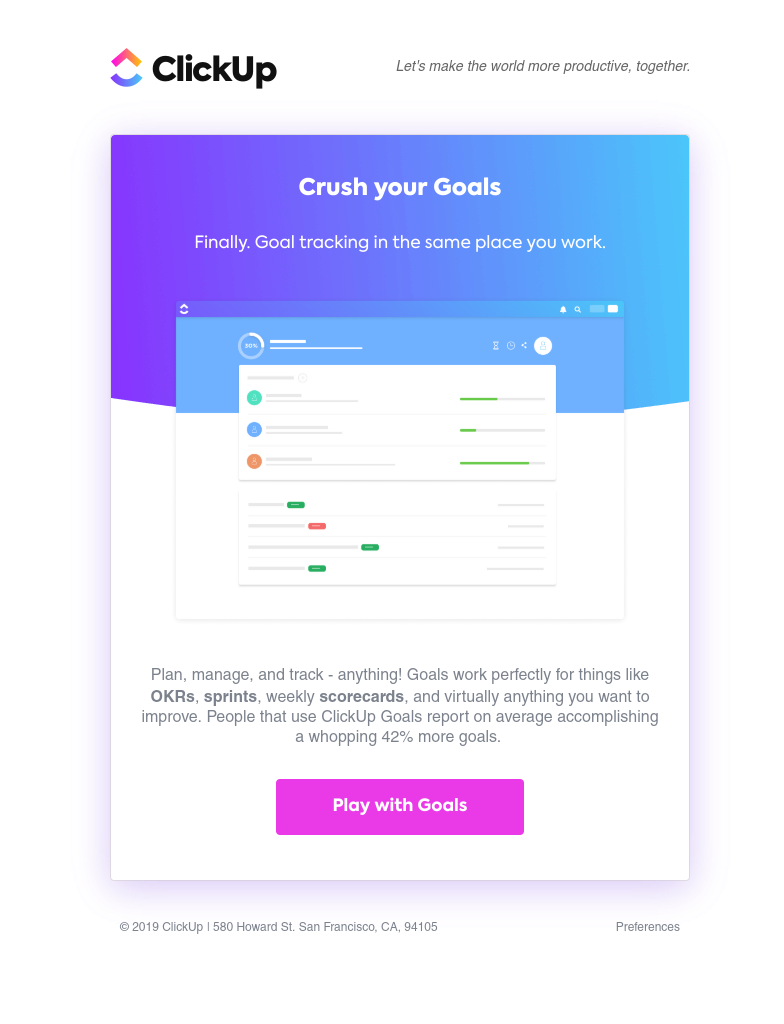 ClickUp - got goals?