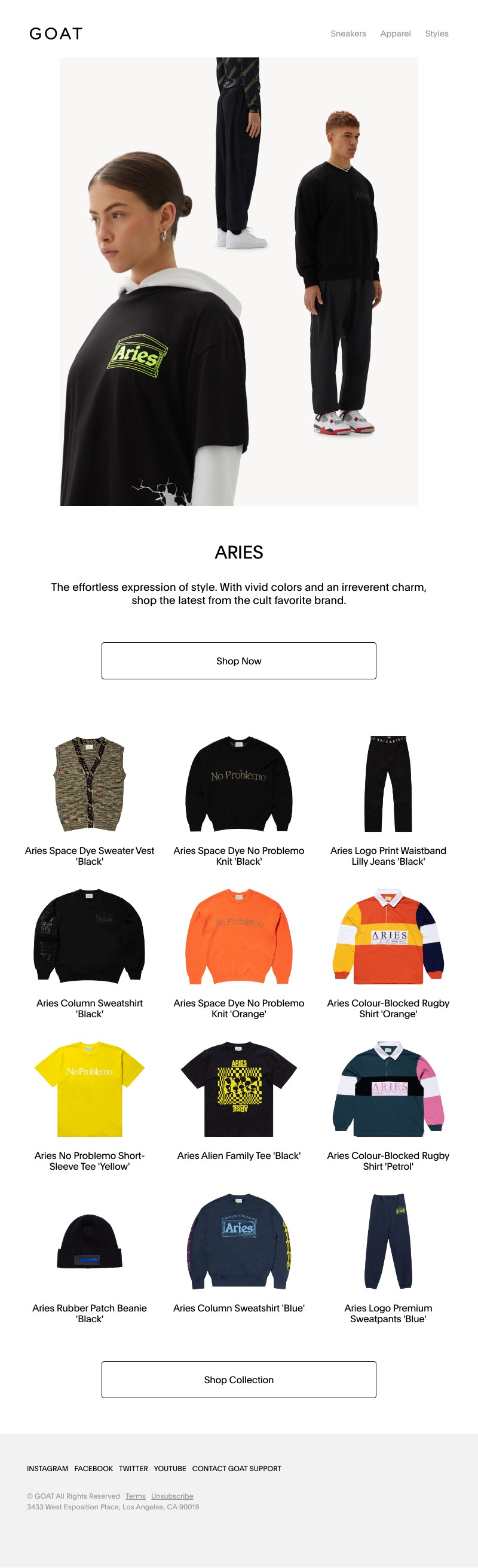 Goat - New for SS21: The Aries Collection