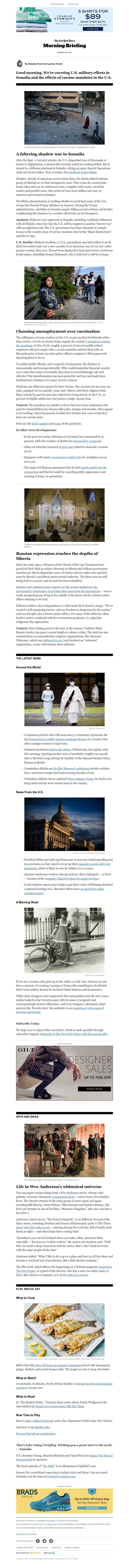 The New York Times - Your Monday Briefing