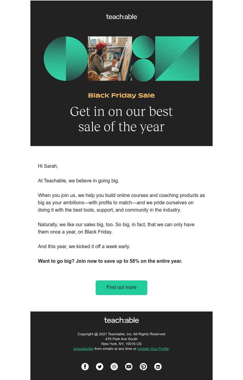 Teachable - Surprise! 🎉 We’re kicking off Black Friday a week early