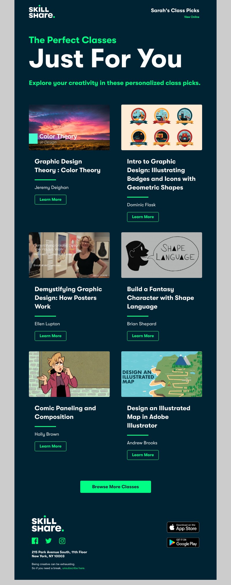 Skillshare - Your Personalized Class Picks