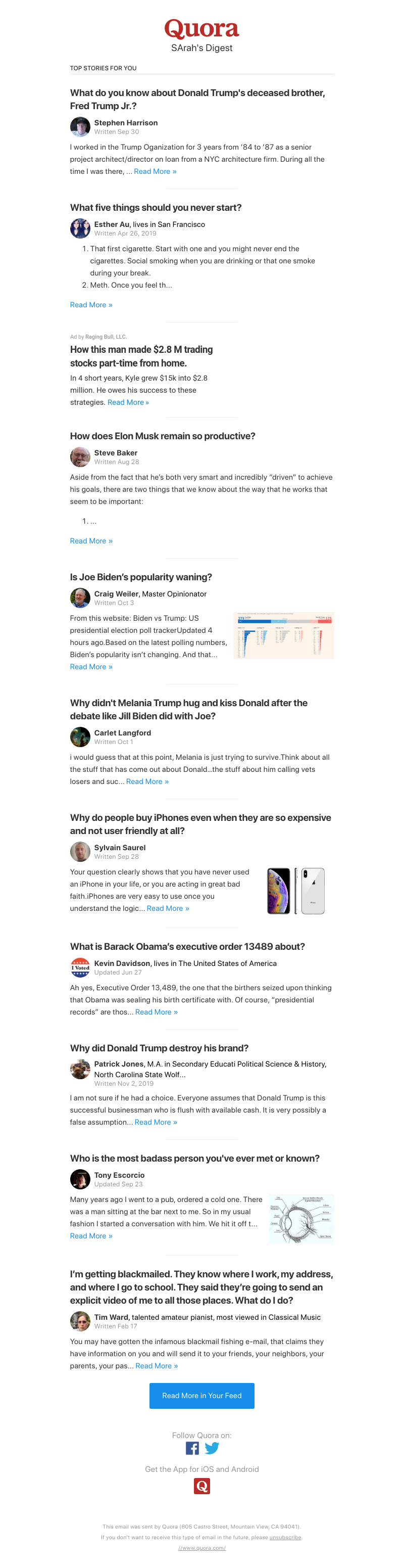 Quora - What do you know about Donald Trump's deceased brother, Fred Trump Jr?
