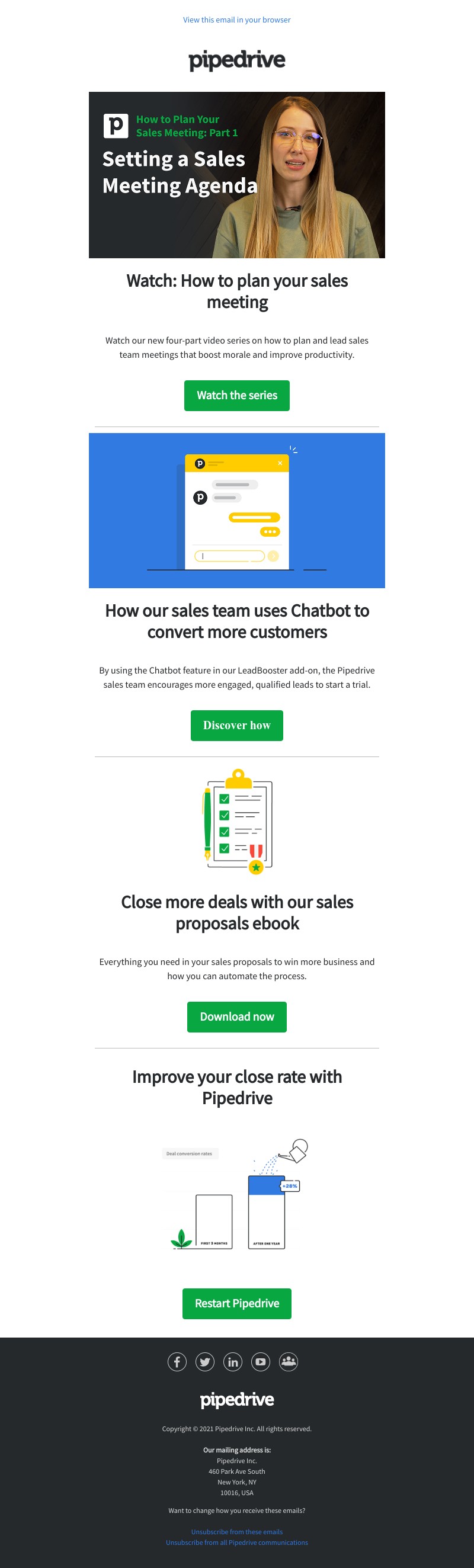Pipedrive - Want to know the winning formula for an effective sales meeting? Watch our video...