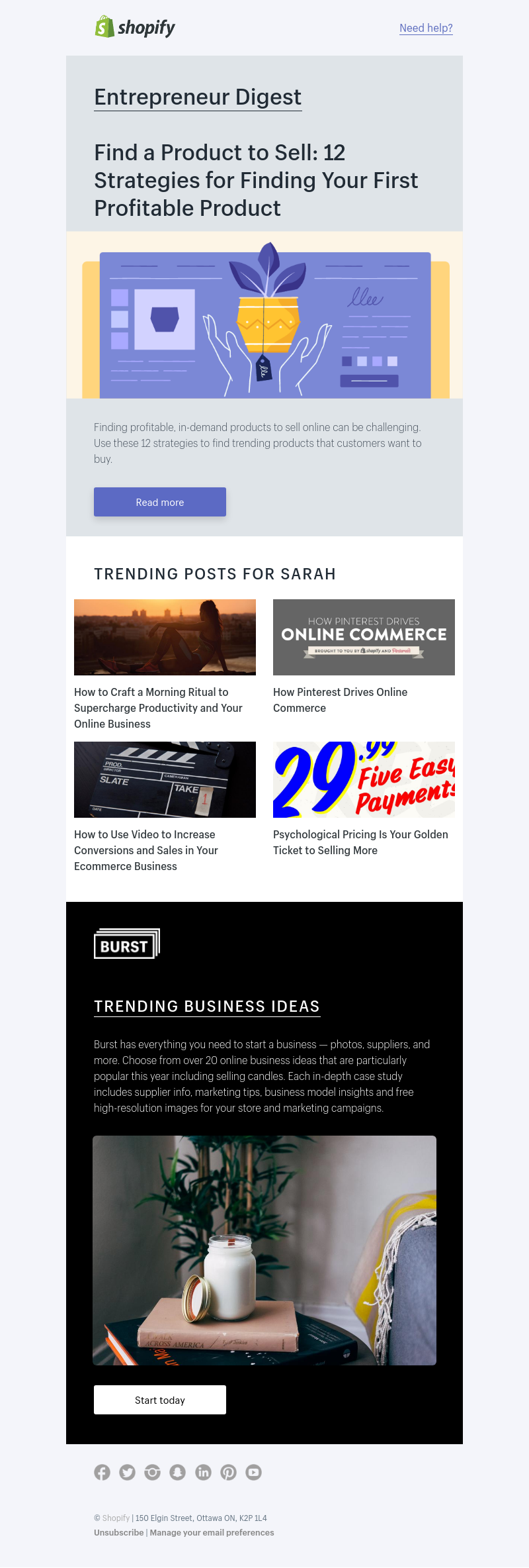 Shopify - Find a Product to Sell: 12 Strategies for Finding Your First Profitable Product