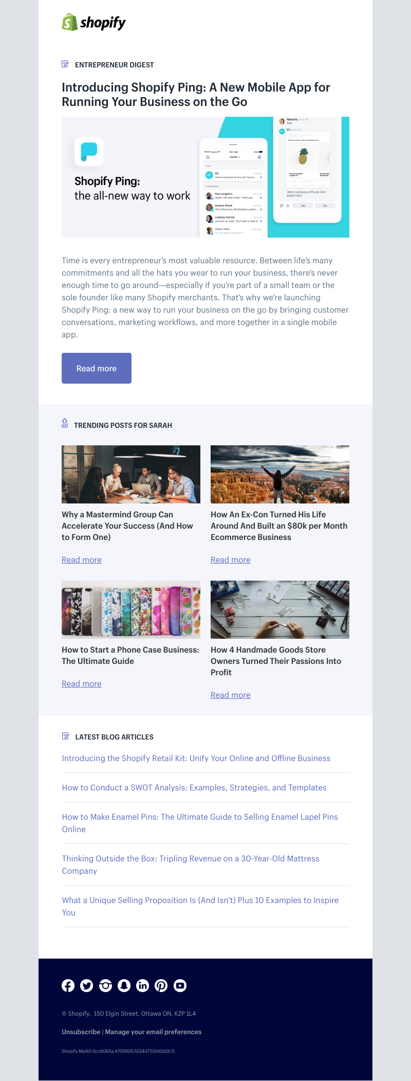 Shopify - Introducing Shopify Ping: A New Mobile App for Running Your Business on the Go