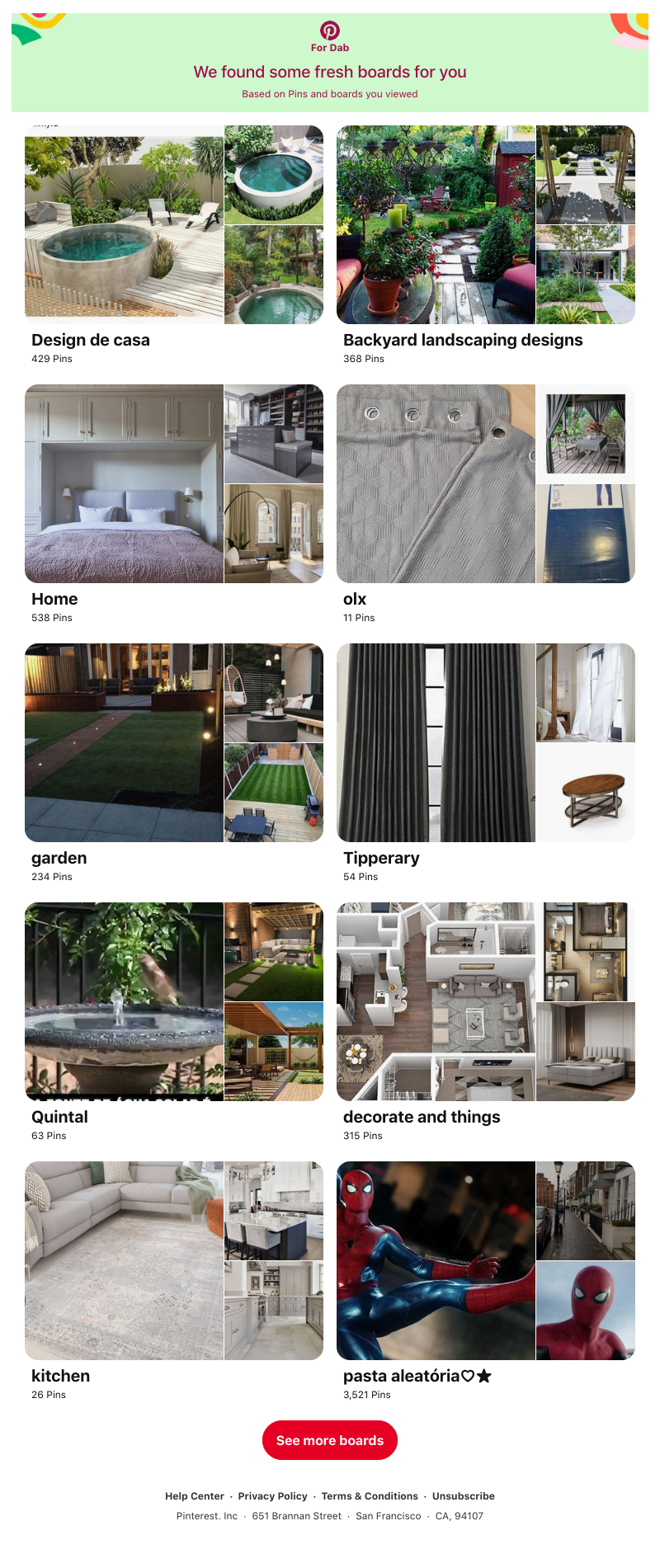 Pinterest - "Design de casa", "Backyard landscaping designs" and 8 other boards like yours