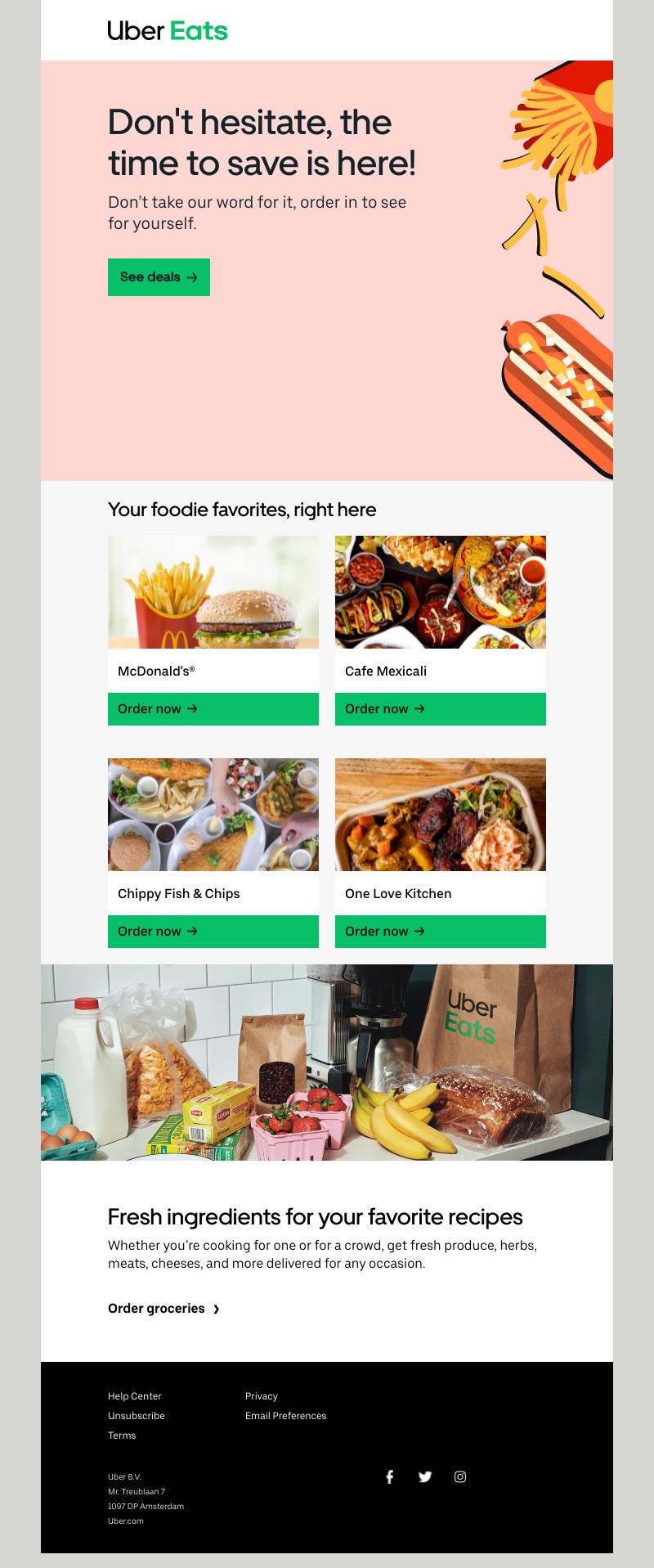 Uber Eats - Sink your teeth into these savings.