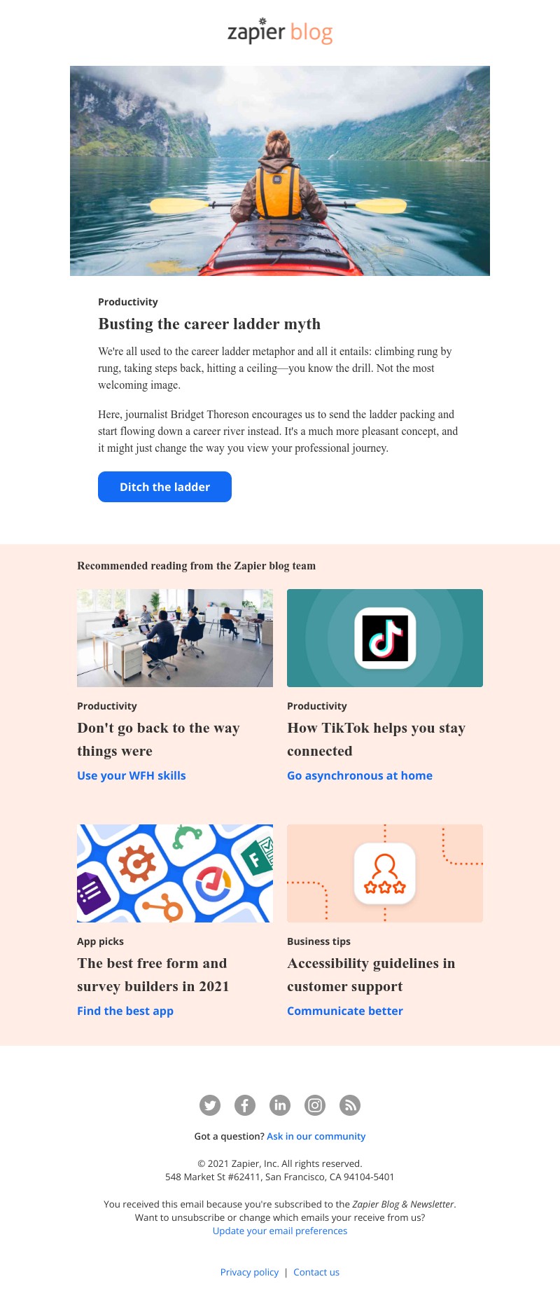 Zapier - Busting the career ladder myth