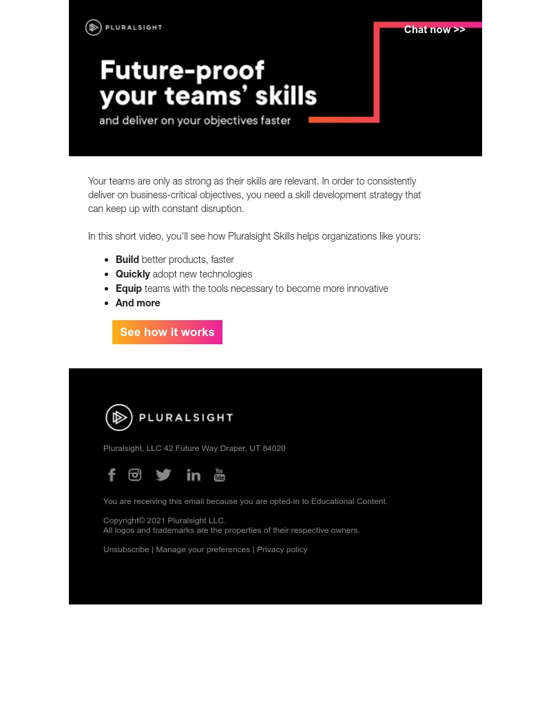 Pluralsight - Build the skills to power your biggest initiatives