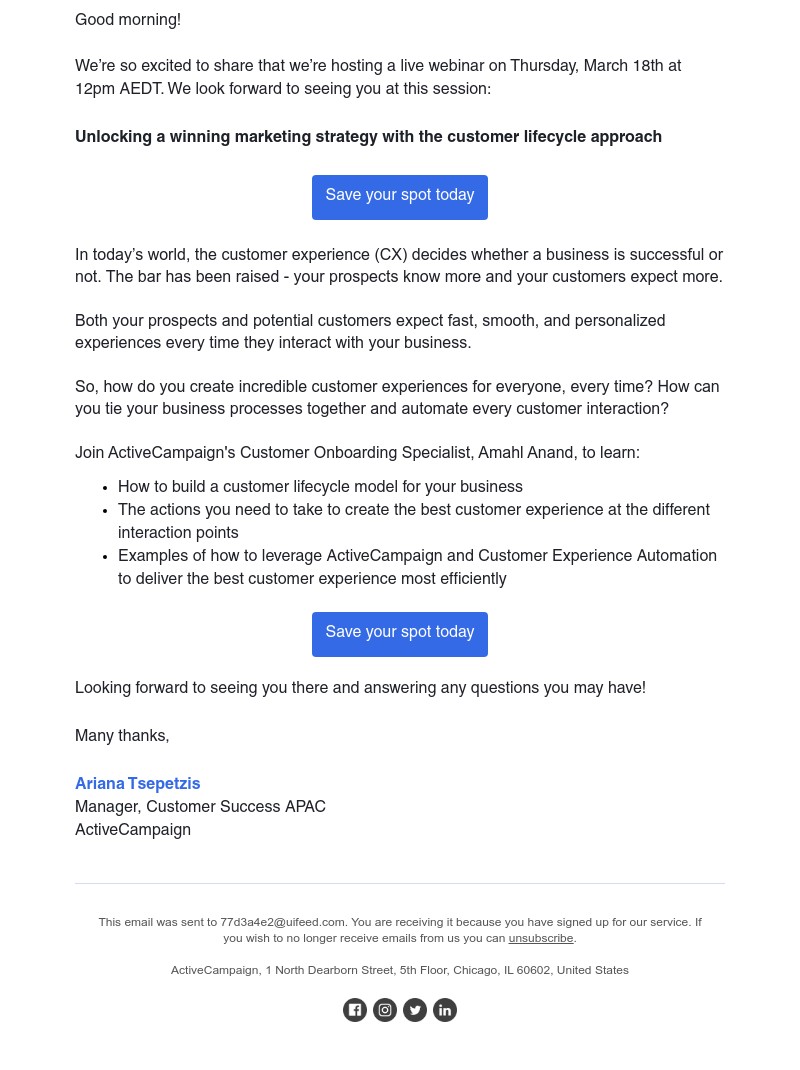  - Webinar Invitation: Unlock a winning marketing strategy today