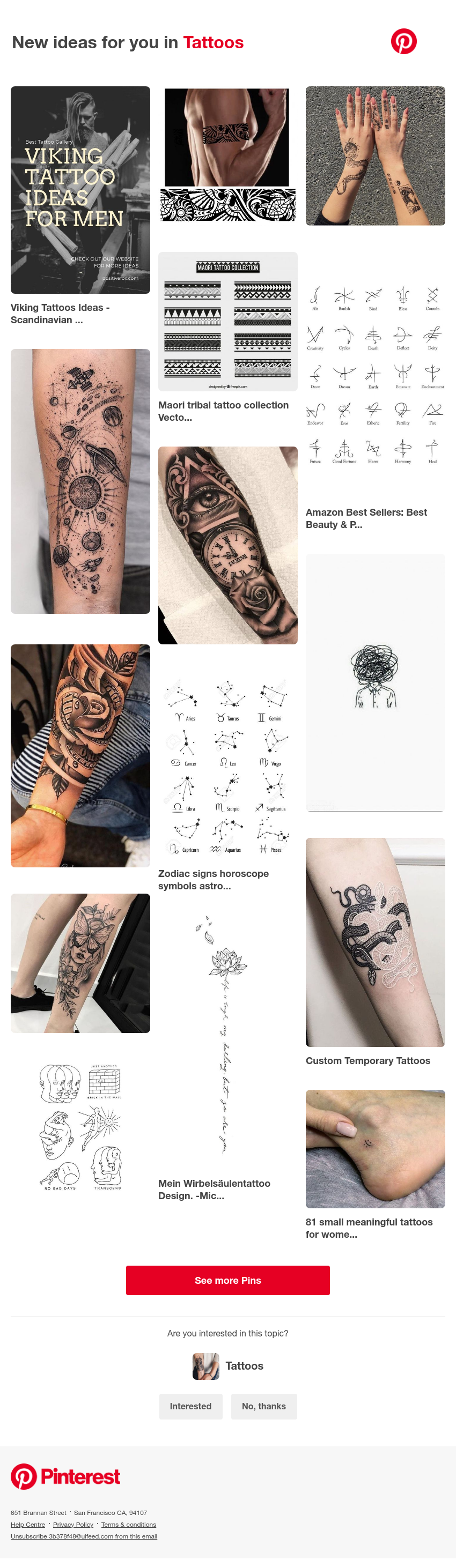Pinterest - UI Feed, 📌 15 Tattoos Pins to check out