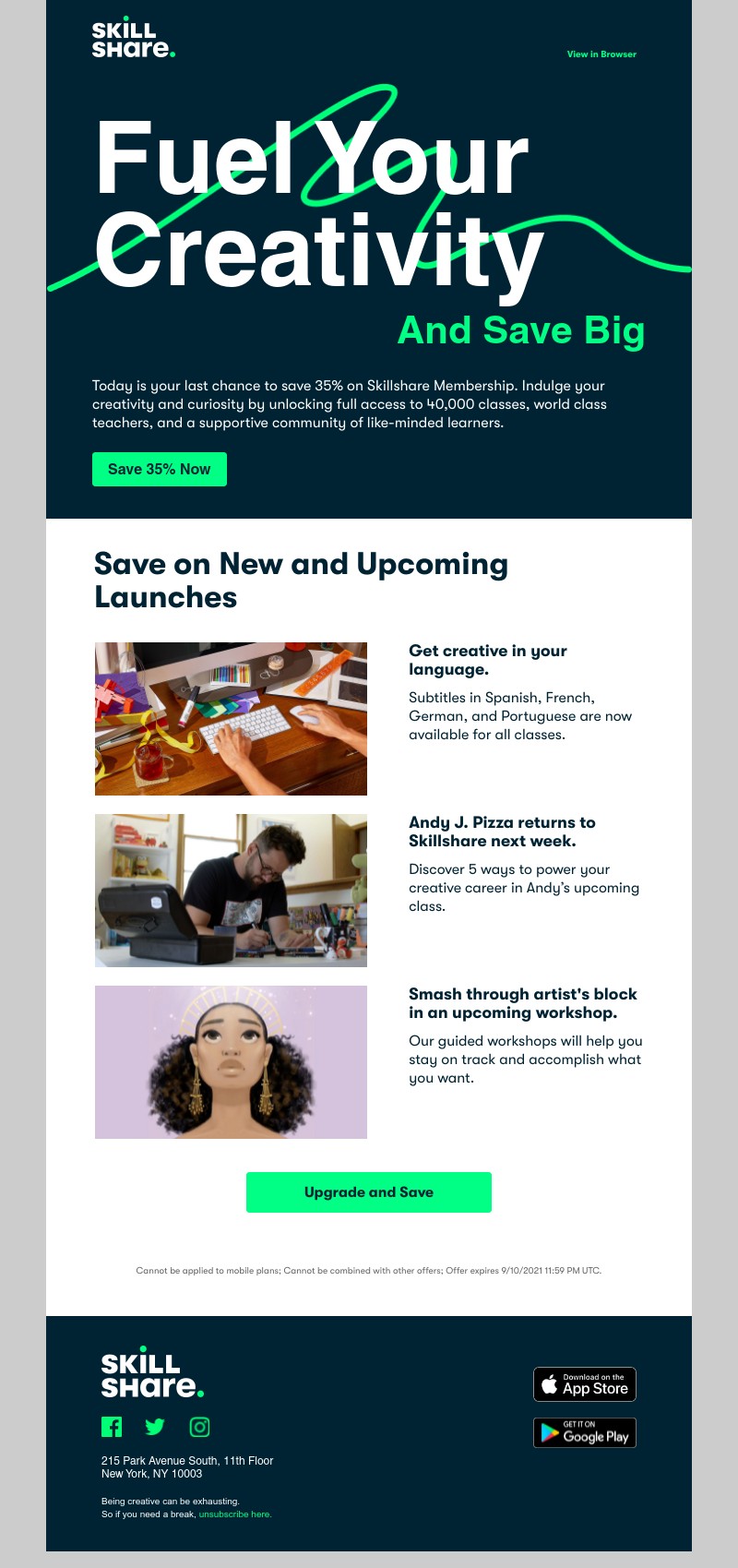 Skillshare - Last Call: Save More on Your Membership