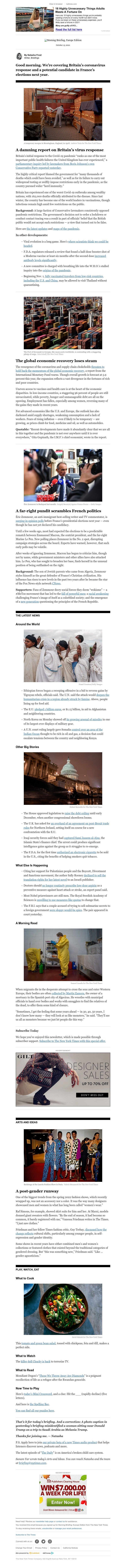 The New York Times - Your Wednesday Briefing