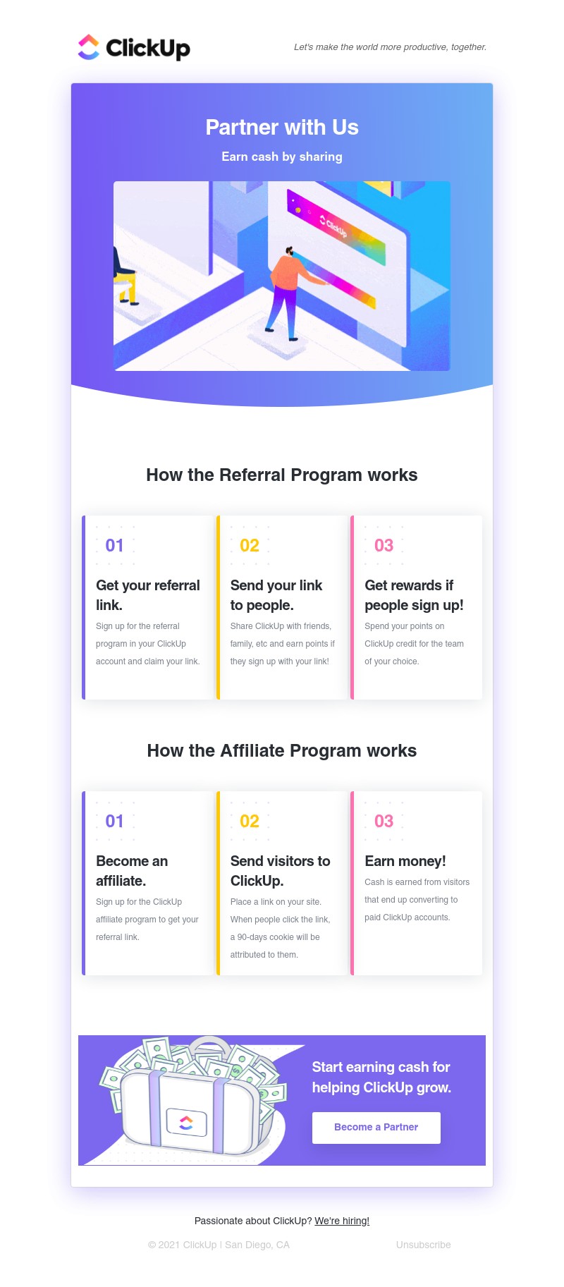 ClickUp - ClickUp Partnership Programs 💸