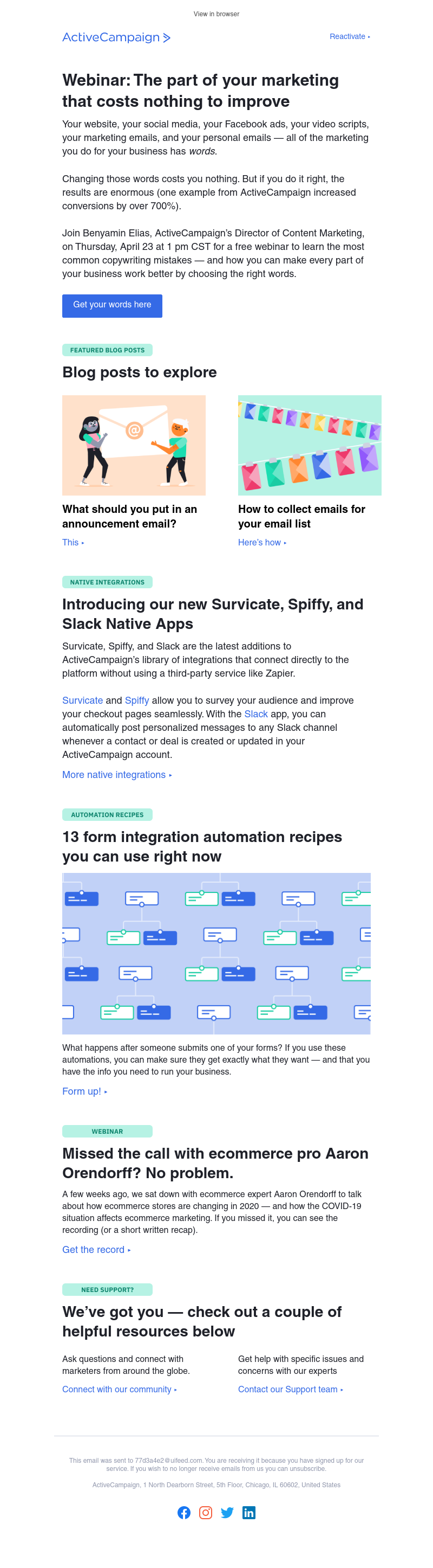  - This part of your marketing costs nothing to improve