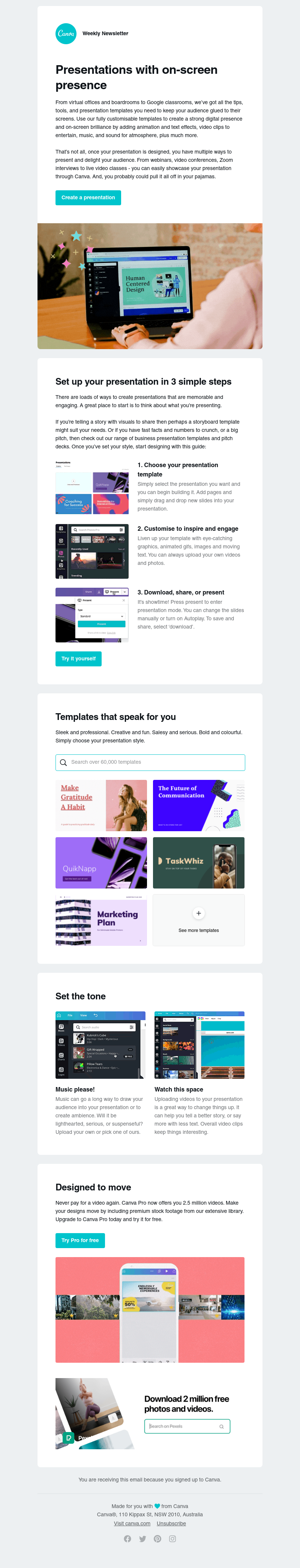 Canva - Exciting ways to get creative with any online presentation