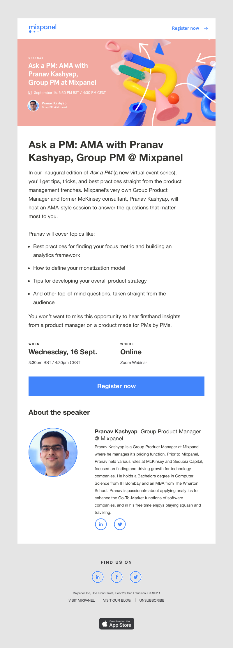 Mixpanel - Last chance! Hear from Mixpanel Product Manager and McKinsey-alum in an Ask Me Anything tomorrow at 3:30 BST / 4:30 CEST