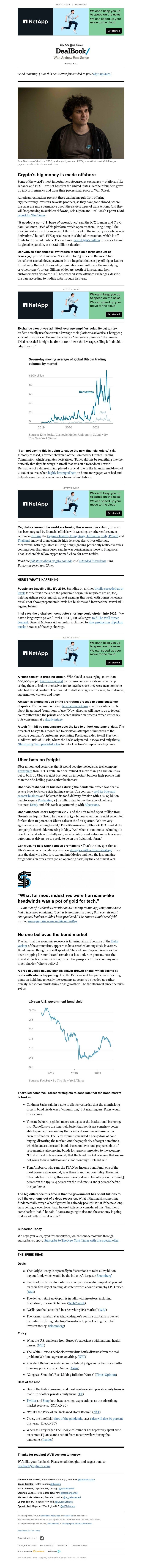 The New York Times - DealBook: Meet the crypto nomads