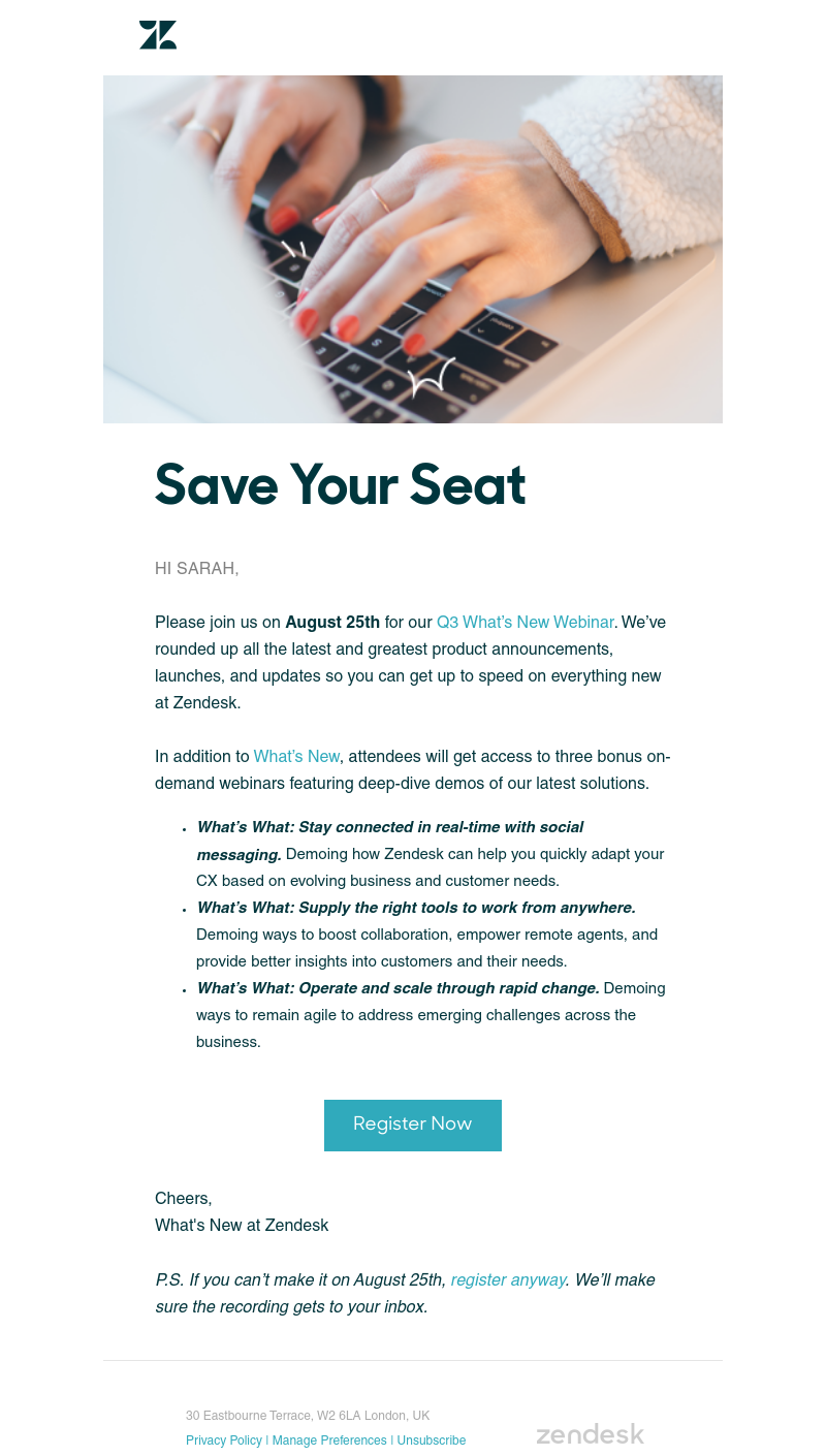 Zendesk - Zendesk’s Q3 What’s New Webinar