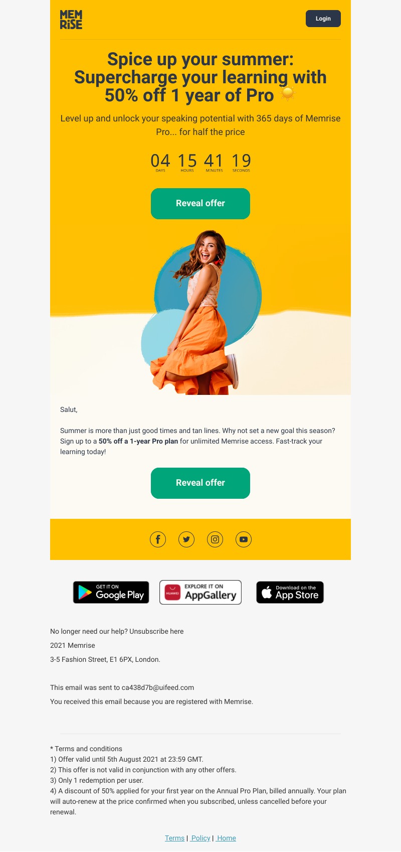 Memrise - Celebrate summer in style: Get 50% off Pro