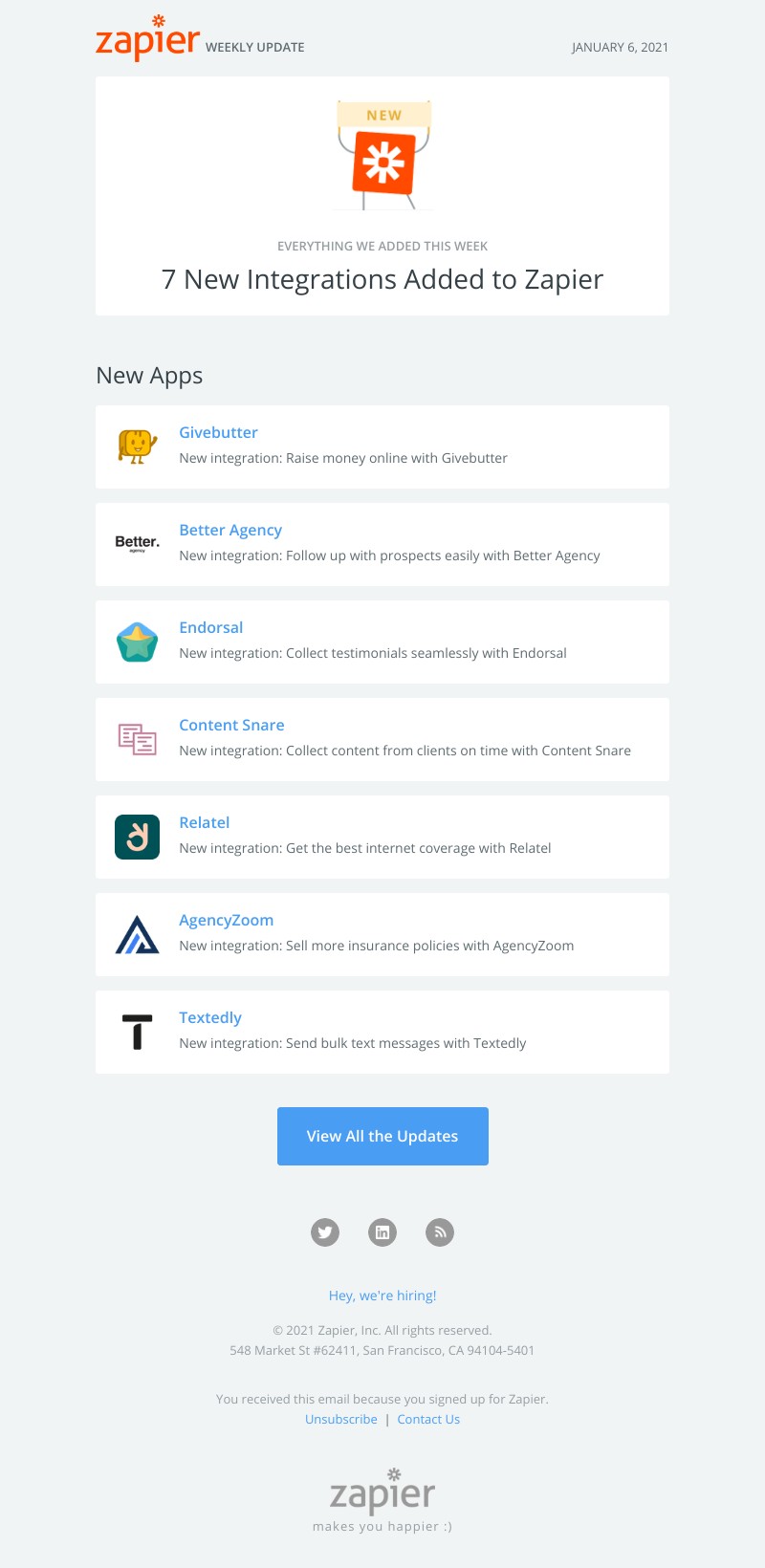 Zapier - 🚀 7 new integrations added to Zapier