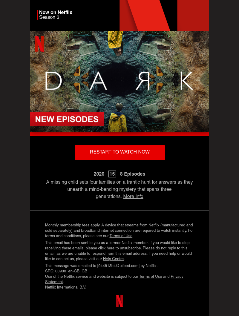 Netflix - Sarah, Dark Season 3 is now on Netflix