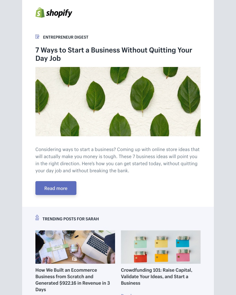 Shopify - 7 Ways to Start a Business Without Quitting Your Day Job