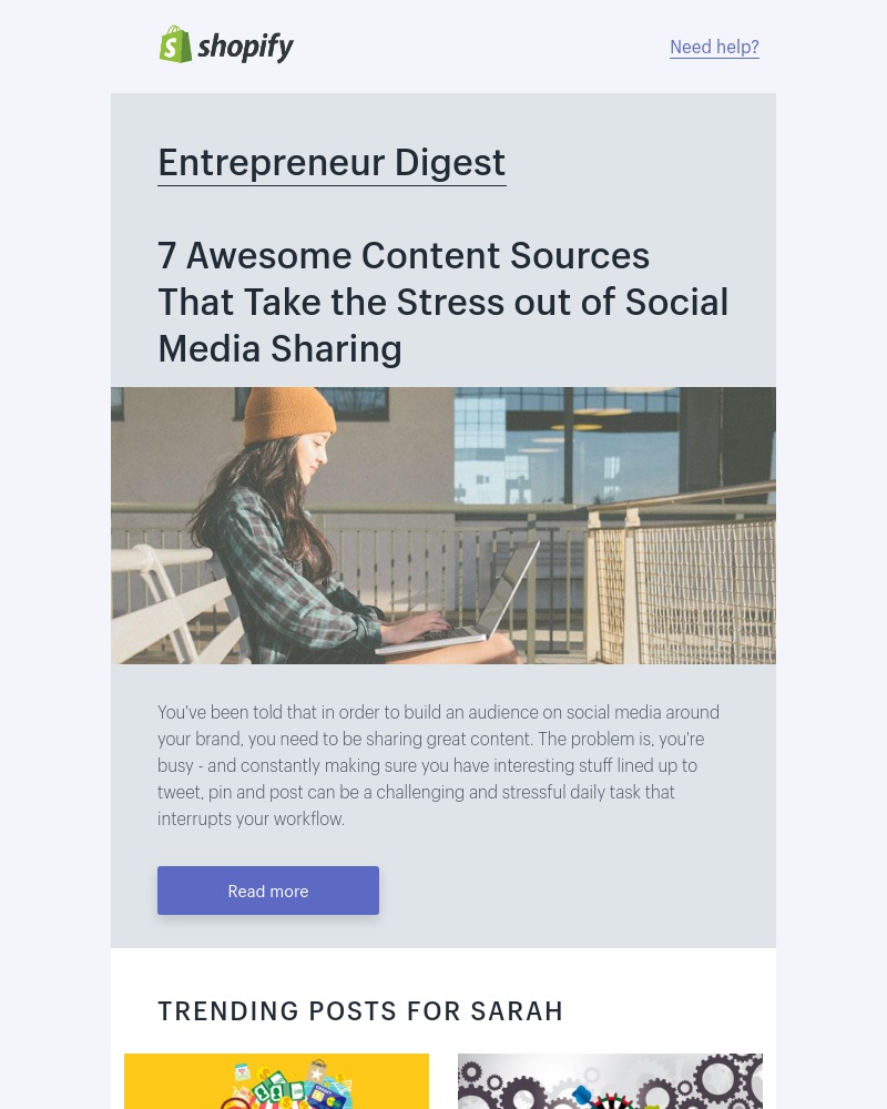 Shopify - 7 Ways to take the stress out of social media