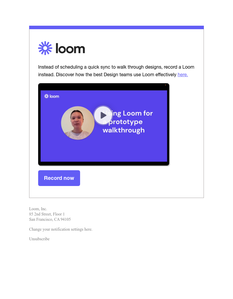  - Share your new designs with a Loom