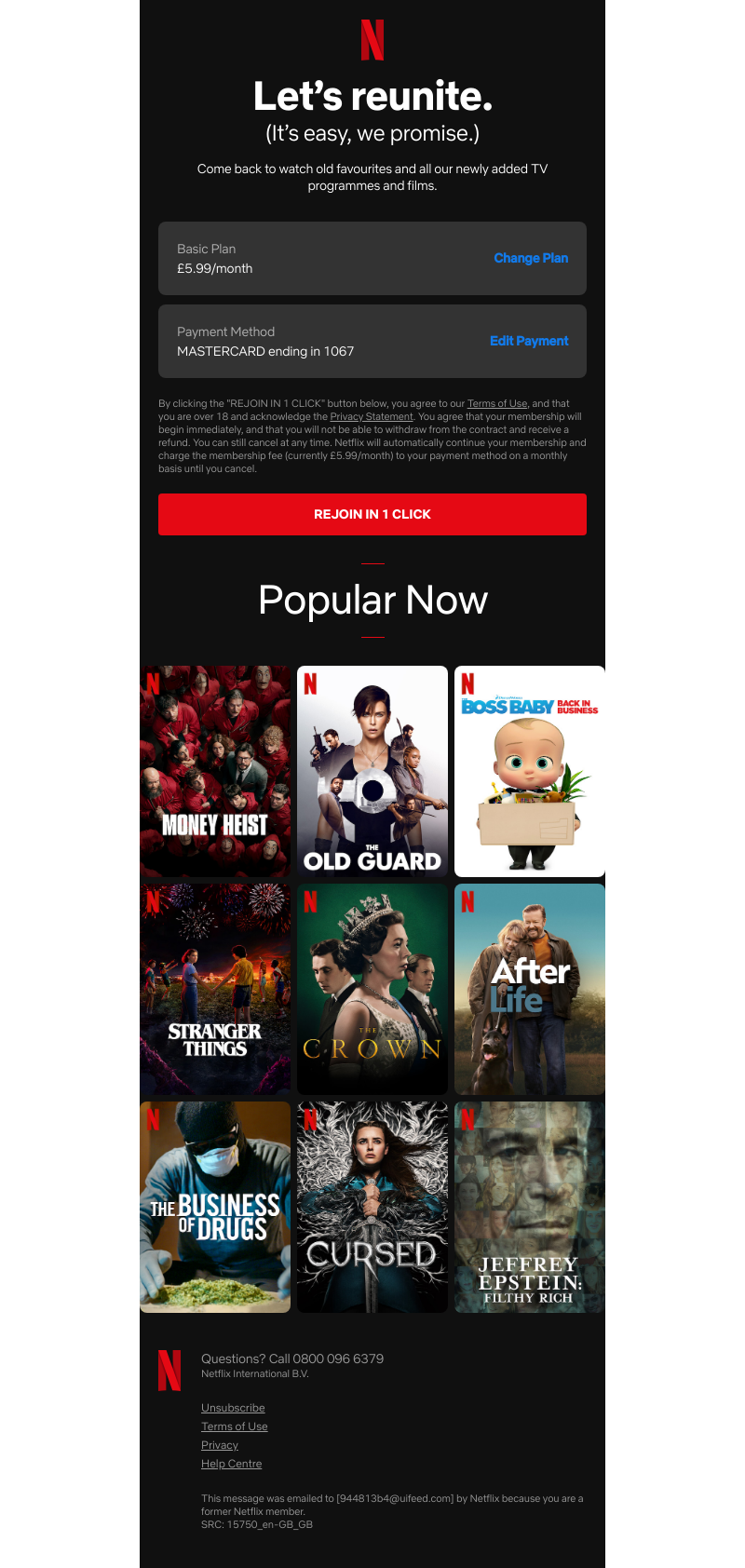 Netflix - Try Netflix again today.