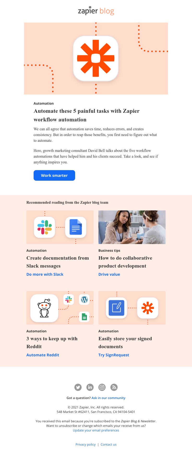 Zapier - 5 painful tasks you can automate