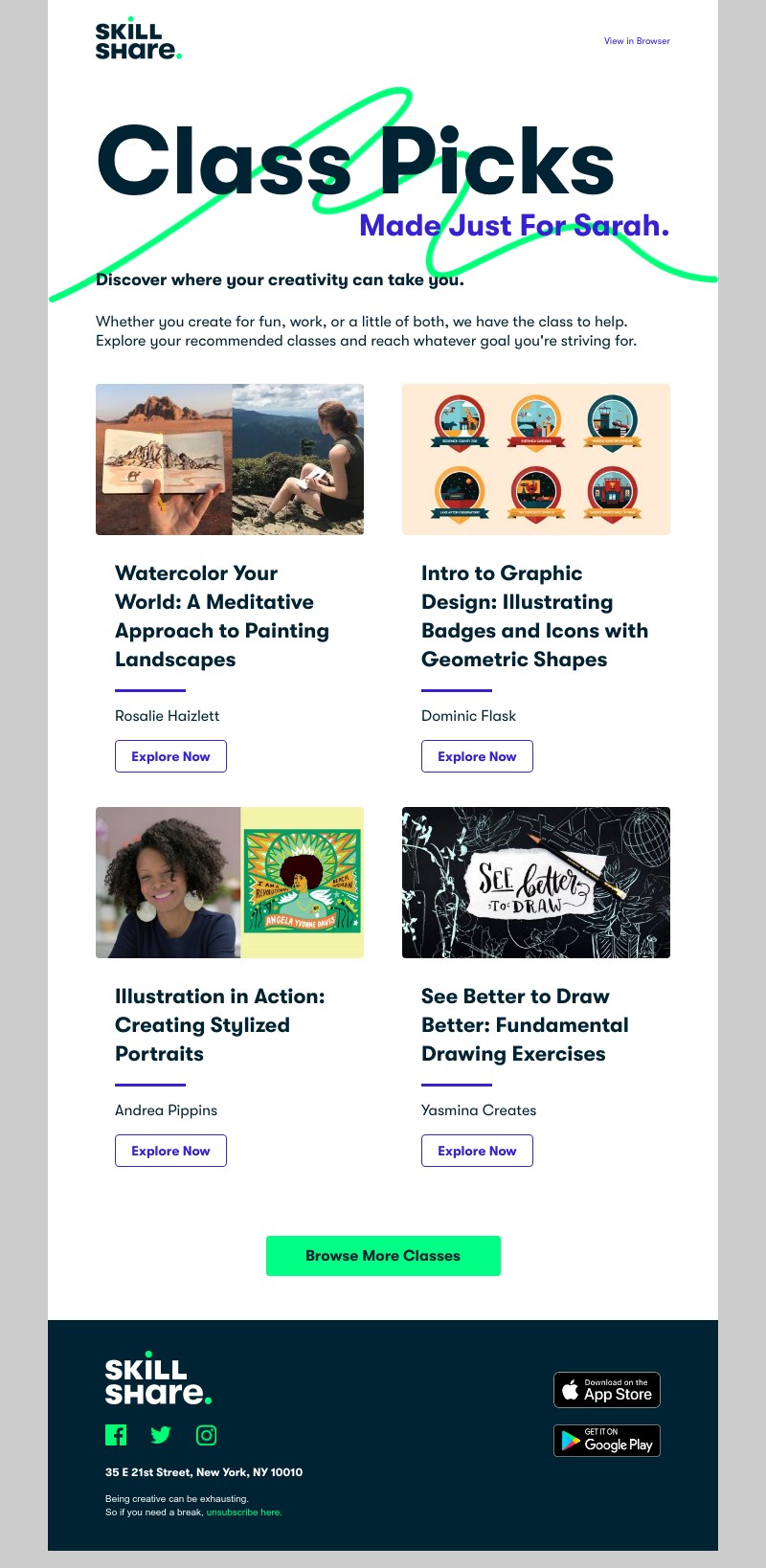 Skillshare - Recommended for Sarah: fine art with Yasmina Creates and more!