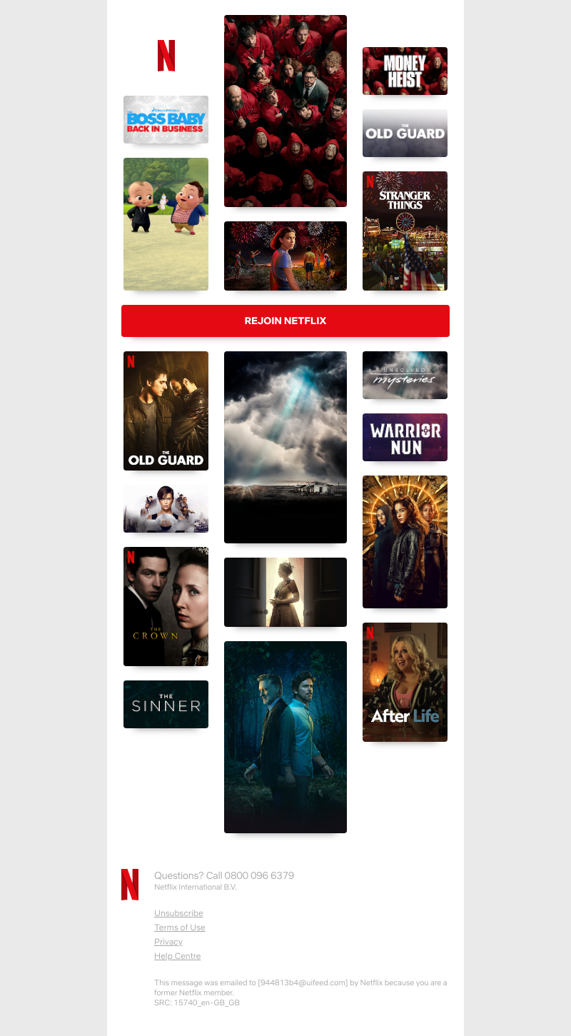 Netflix - Happy Friday, Sarah! Time to come back to Netflix...