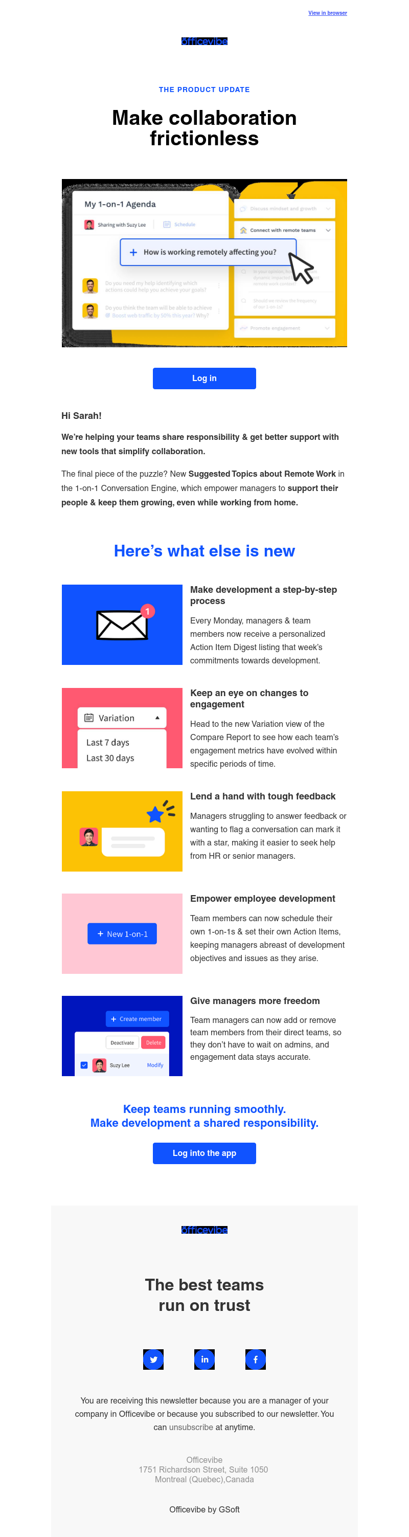  - Simplify collaboration at all levels of your business